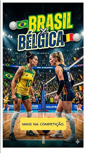 🏐🇧🇪Bélgica x Brasil🇧🇷🏐: o gigante sul-americano encara um desafio perigoso no vôlei feminino!💚💛