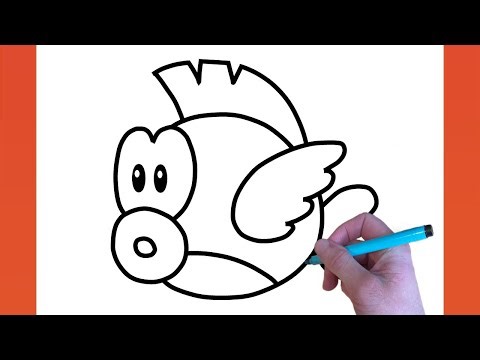 HOW TO DRAW CHEEP CHEEP | SUPER MARIO BROS
