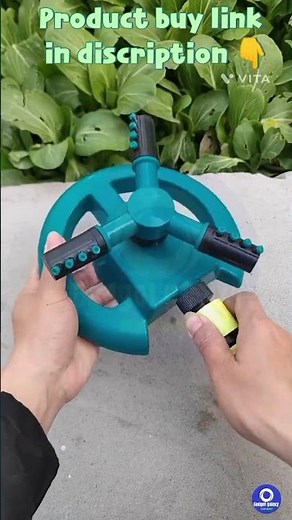 Garden Sprinkler-Automatic Lawn Water Sprinklers for Yard 360 Degree 3- Arm Rotating Sprinkler