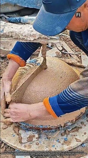 Sand mold for making aluminum pots