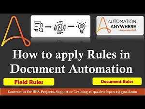 How to Apply Rules in Document Automation | Automation Anywhere Document Automation