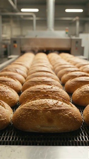How 1,000,000,000 Breads are Made Inside a Factory #shorts ##foodfactory