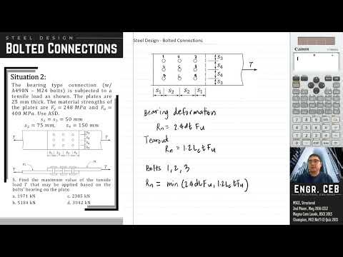 Solved Problems in Steel Design - Bolted Connections Part 005