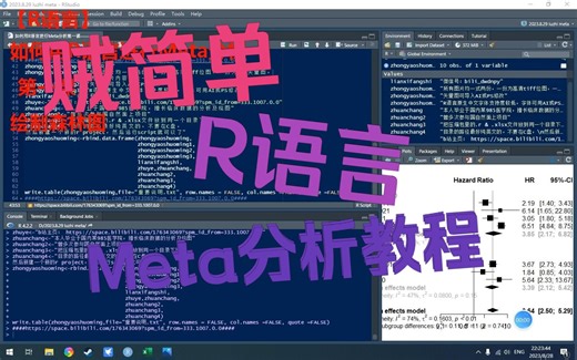 【R语言】如何用R语言进行Meta分析第一课——Meta分析&绘制森林图