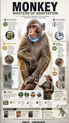 Monkey Facts That Will Blow Your Mind 🐒 | Smartest Animals on Earth?