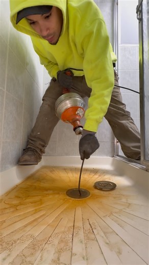 GM- | Shower stoppage? My @generalpipecleaners_ hand snake machine always gets the job done💪🏽 I Got to clear the stoppage in no time and... | Instagram