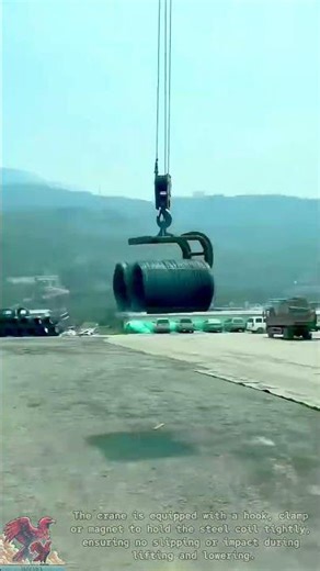 Safe and fast super heavy duty coil crane