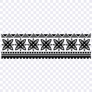 Polynesian tattoo tribal band design. Samoan tattoo tribal border....