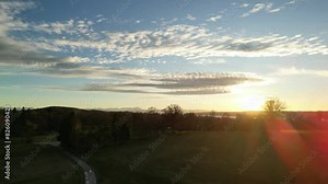 A sunset view of the Starnberger See in Bavaria, Germany