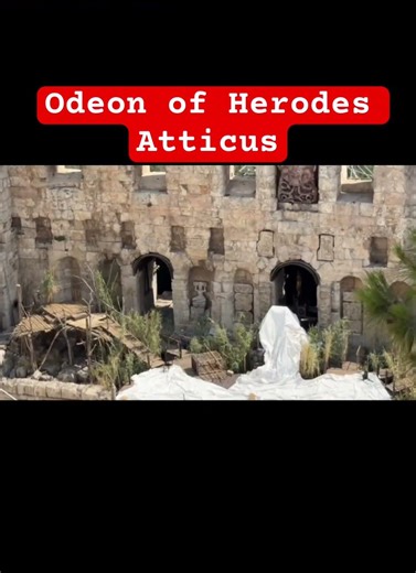 2 Thouand years old Odeon of Herodes Atticus Roman Theatre.
