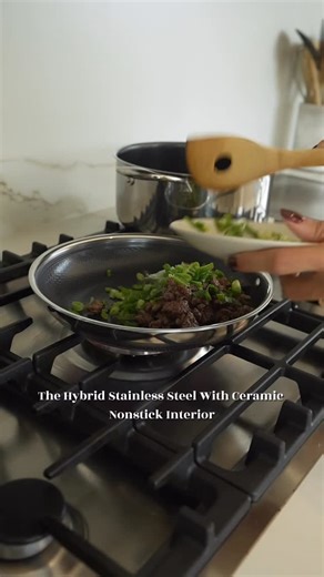 Brianna Fade on Instagram: "Kitchen glow-up unlocked. 11-piece perfection from @nutricookworld. Hybrid stainless steel + ceramic nonstick = low oil, easy release, zero stress cleanup. Cook smart. Look premium. Code: UPGRADE10 Nutricookworld.com"