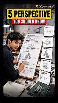 5 Perspective Drawing Tips Every Design Aspirant Must Know! ✏️ #shorts