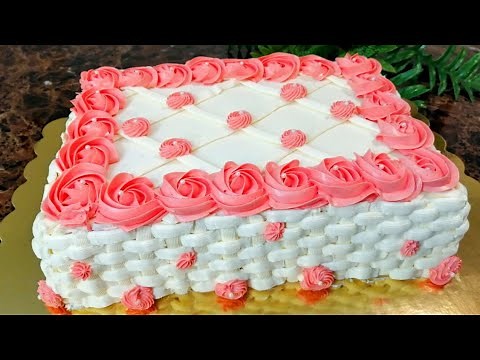 TORT BEZATISH / Katta Tortni Oddiy Va Chiroyli Usulda Bezash / УКРЕШЕНИЕ ТОРТОВ / Creative Cake