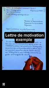 Lettre de Motivation : Exemple et Conseils