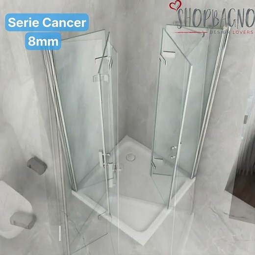 Box Doccia Serie Cancer Con Porta a Libro - Design Moderno e Qualità | ShopBagno.it