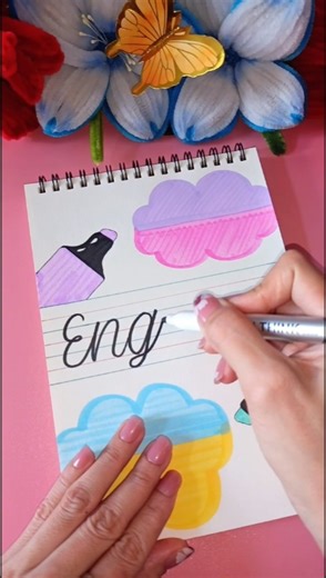 DIY Easy Front Page: ENGLISH ✨ #frontpage #shorts #trending #viral #art #diy #english #fypage #fypシ