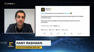Binance briefly paused bitcoin withdrawals for around two hours Sunday afternoon U.S. time as the number of unconfirmed transactions hit a record high. "What's going on right now in Bitcoin is quite unprecedented," 21.co CEO Hany Rashwan says. He reacts to the development: https://www.coindesk.com/video/binance-resumes-bitcoin-withdrawals-after-second-pause-in-12-hours/?term=organic&utm_campaign=CoinDesk&utm_content=coindesk tv,First Mover,editorial&utm_medium=social&utm_source=facebook | CoinDe