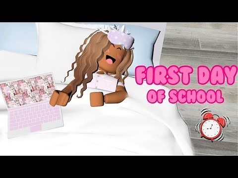 TEEN'S FIRST DAY OF SCHOOL! Bloxburg Roleplay (Roblox)