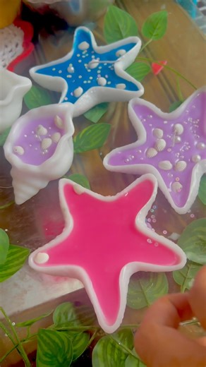 starfish candle & sea shell candle🐚 #foryou #candle #homedecor #candle # #candlemaking #candlemakingprocess | Anabia's Candle House