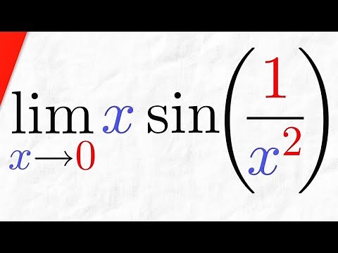 Limit of x*sin(1/x^2) as x approaches 0 (Squeeze Theorem) | Calculus 1 Exercises