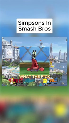 Simpsons In Smash Bros #funnyvideo #gaming #funny #nintendo #smashbros #smashultimate #memes