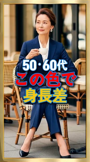50・60代 背が高く見える「この色」これだけで差が出る