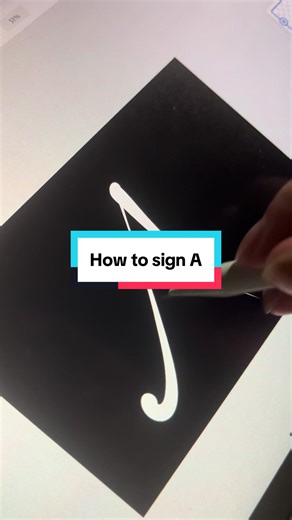 Create a Stylish Signature with the Letter A