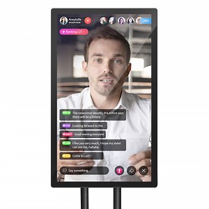 [Hot Item] 43 Inch Smart Live Streaming Broadcast Equipment Stand Live Stream Interactive Touch Screen Monitor Large Screen Display