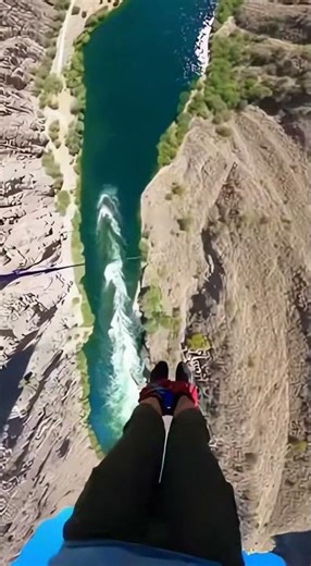 POV: Bungee Jump From Bridge 😱 | Ultra Realistic GoPro 4K #Shorts #POV #BungeeJum