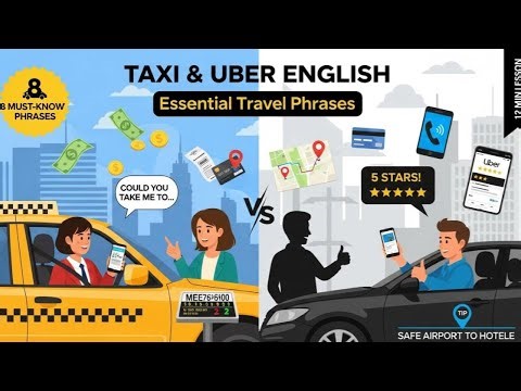 Taxi & Uber English: Essential Phrases for Safe Travel | Airport to Hotel