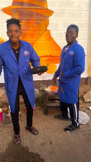 Eric Omondi on Instagram: "Last night from 7pm to 10am this Morning @jaduong_thinktank and @hermosapaintsafrica braved the Chilly night to Honor a LEGEND. A big thank you to my Former high school Kisumu Boys and the Principal Mr. Austin Muma for allowing us to honor Baba on one of the Most Famous and Historic walls in Kisumu. Thank you @hermosapaintsafrica GOD BLESS YOU. Baba your Spirit lives Forever."