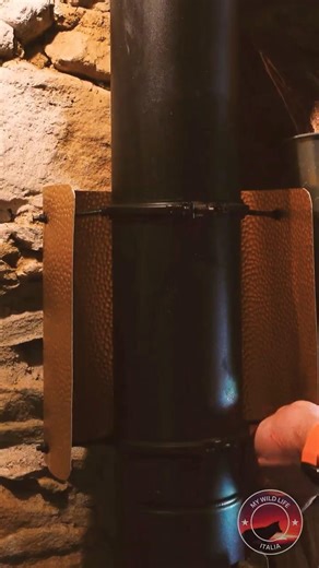 DIY heat reflector for the wood stove #diy #woodstove #diyprojects