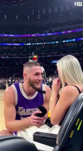 Unforgettable Lakers Proposal on the Court | Emotional “YES” Moment Stuns the Arena! #Shorts #NBA