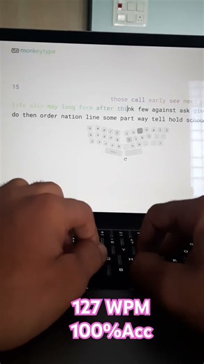 #typingmaster | 127WPM | 100% Accuracy