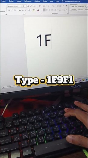 MS Word Shortcut Symbol – 1F9F1 Unicode #msword #shorts
