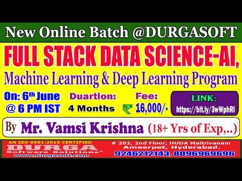 FULL STACK DATA SCIENCE Online Training @ DURGASOFT