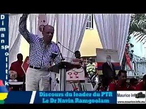 Dimans Politik - Discours du Dr Navin Ramgoolam