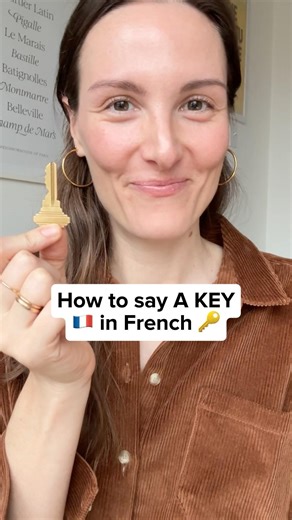 🇫🇷 French word of the day: a key 🔑