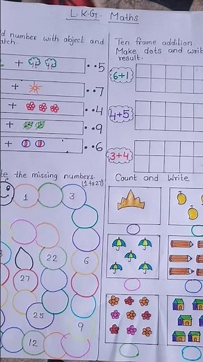 lkg maths worksheet/Maths worksheet for lkg