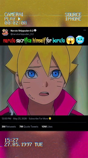 naruto sacrifice himself for boruto #himawari #hinata #boruto #naruto #uzumaki #kakashi #sasuke