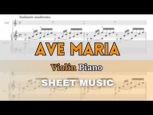 Bach/Gounod - Ave Maria | Violin and Piano (Sheet Music/Full Score)