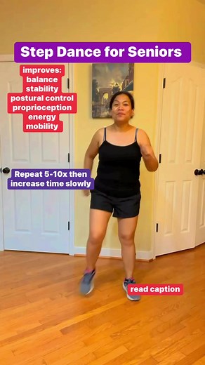 26K views · 727 reactions | Step dance for Seniors with good balance to decrease/delay onset of balance instability with aging. Easy and light on joints. #physicaltherapy #AddingLifeToYears #exercise #mobility #seniors #share #Subscribe | Doc H. | Facebook
