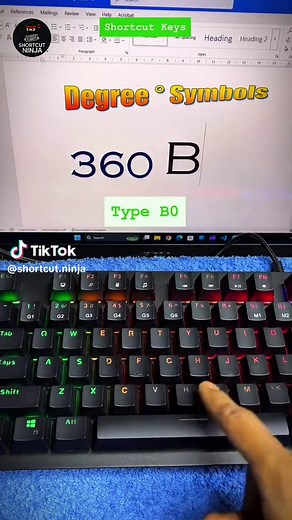 MS Word Degree Symbol Shortcut: Type ° Instantly!