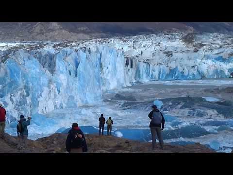 Massive Glacier Calving and Wall Collapse