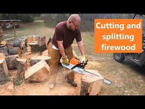 #230 Stihl MS462 and Tractor supply log splitter! The perfect pair