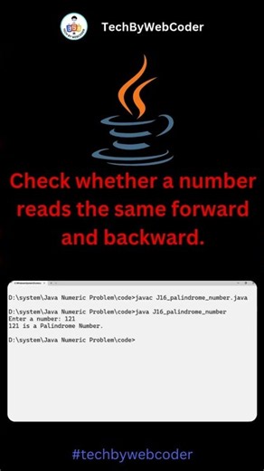 Day 16: Palindrome Number in Java
