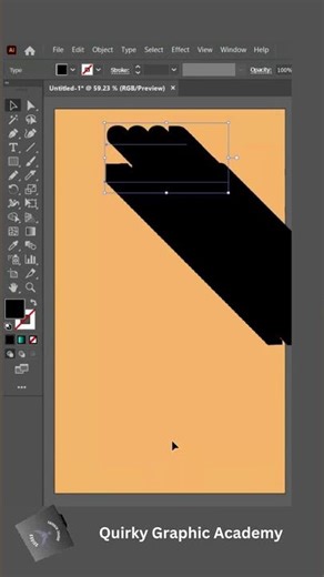 Long Shadow Text Effect in Illustrator 🔥 Easy Typography Tutorial | Quirky Graphic Academy