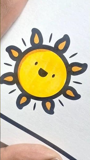 #sun #cute #drawing #easy #shorts #viral #trending #art #craft #easydrawing #cartoon #satisfying #ff