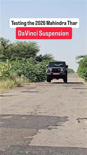 Testing the 2026 Mahindra Thar's DaVinci Suspension | autoX