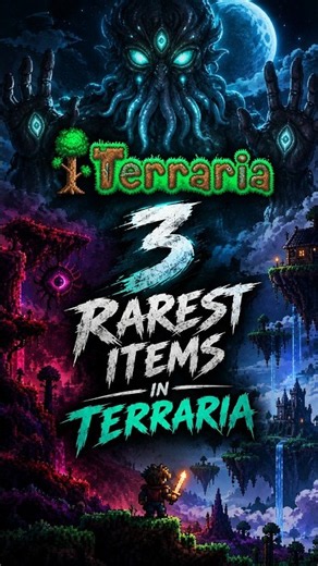 3 RAREST ITEMS in Terraria… #terraria #gaming